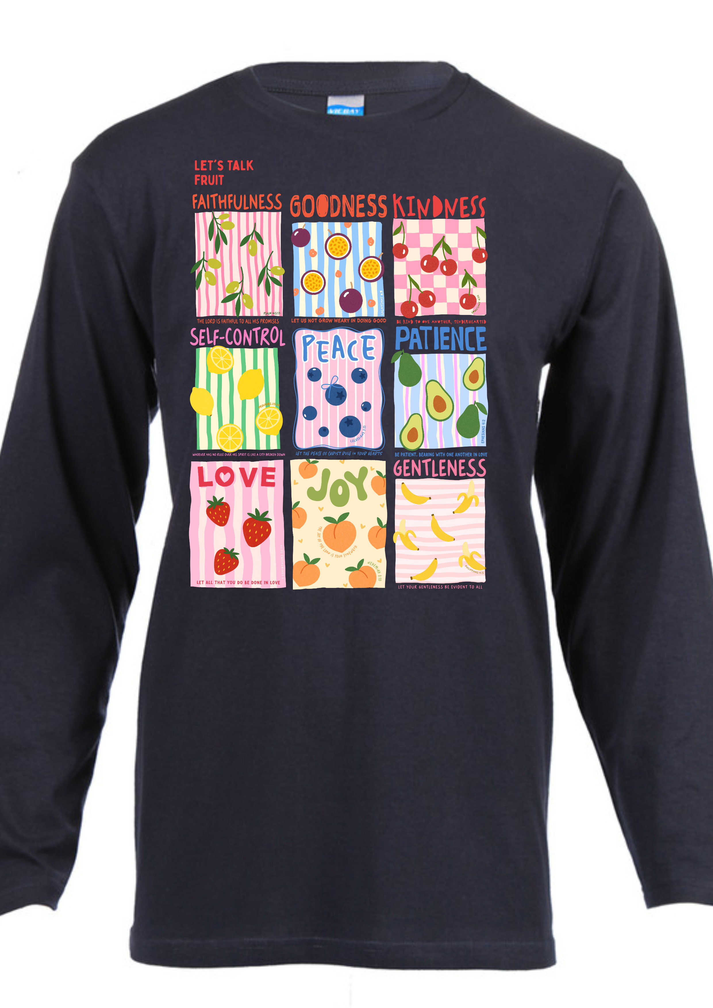 Kids Long Sleeve Fruit Of The Spirit